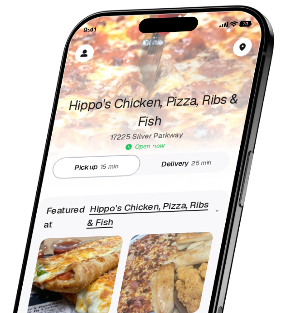 Hippo's Chicken, Pizza, Ribs & Fish app preview