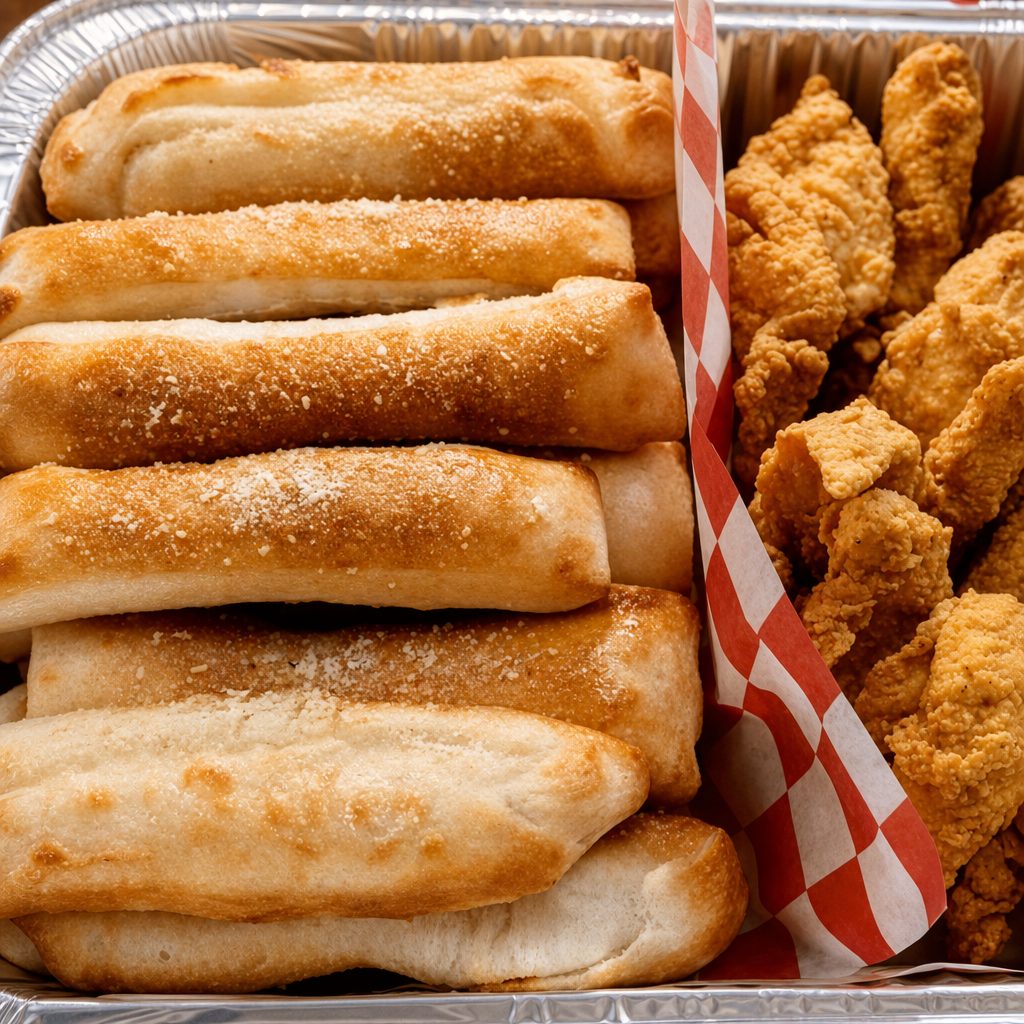 8 Jumbo Bread Sticks.