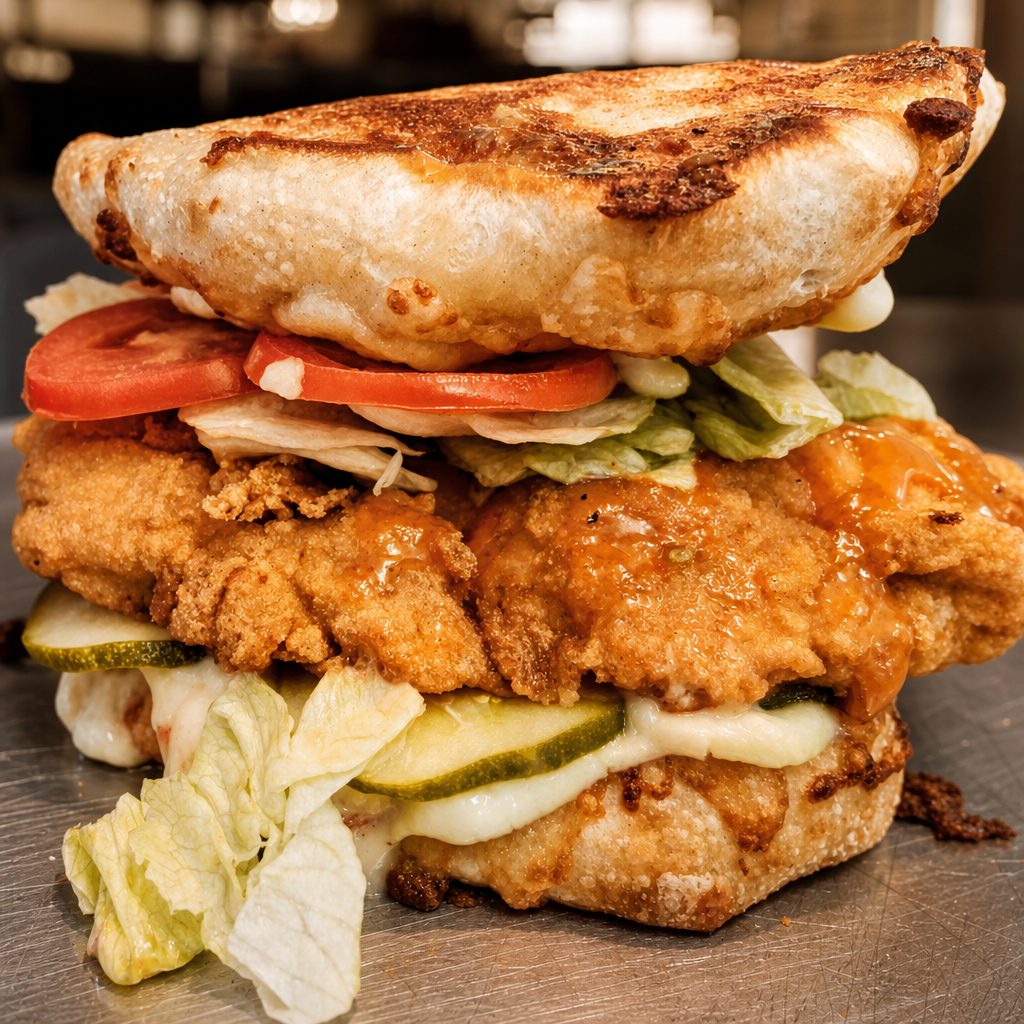 1/2 lb. Jumbo Chicken Tenders Sandwich.