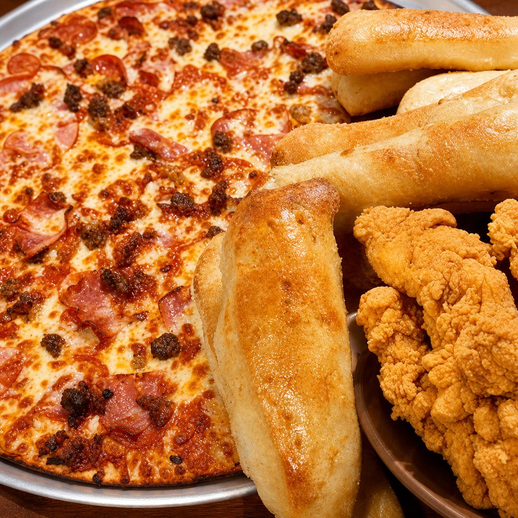 The Ultimate Family Combos (Pizza & Tenders).